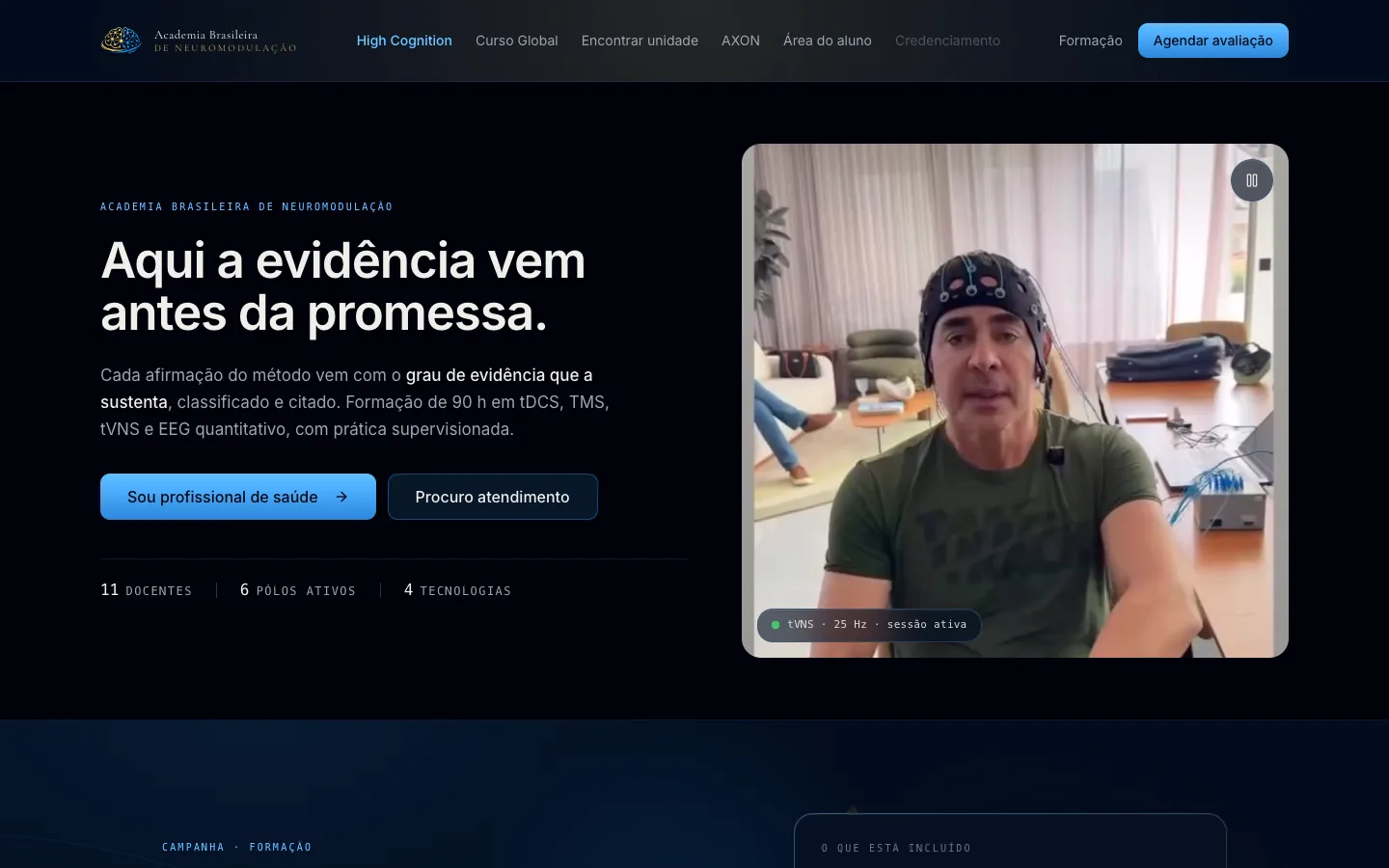 Captura real do site ABN no computador