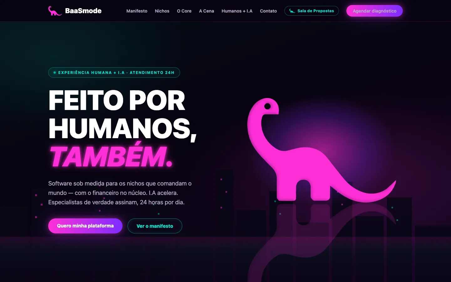 Captura real do site BaaSmode no computador