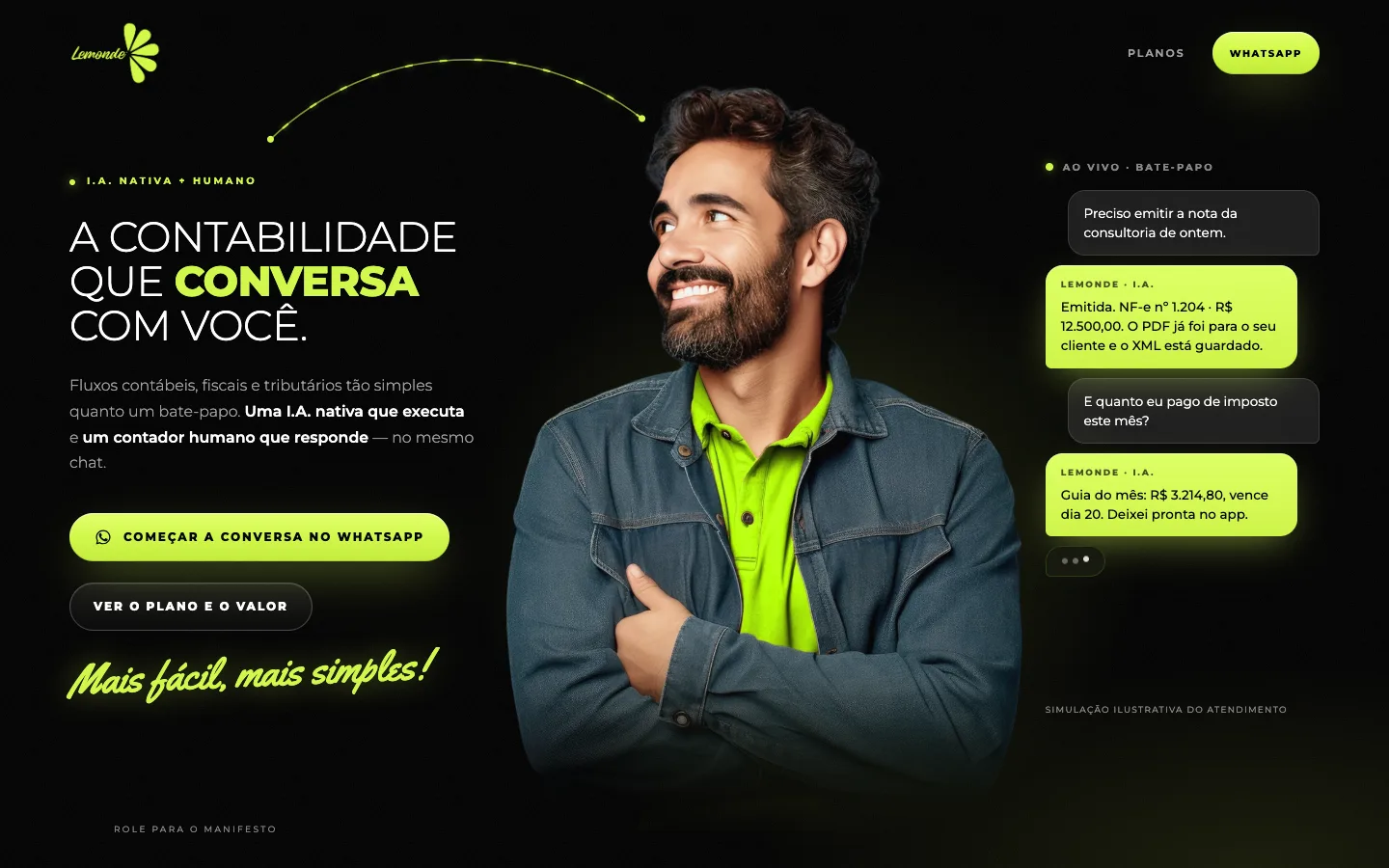 Captura real do site Lemonde no computador