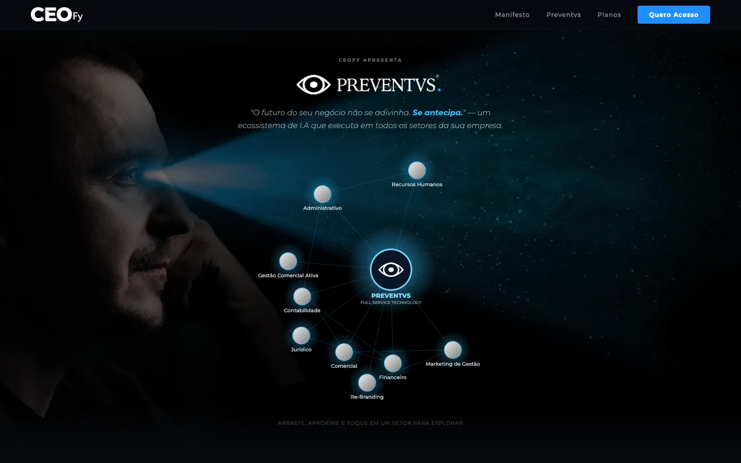 Captura real do site Preventvs no computador